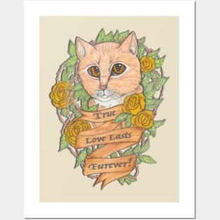 Orange Tabby Cat Posters and Art